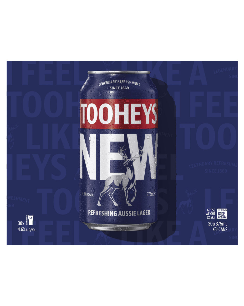 Tooheys New 30x375ml Cans